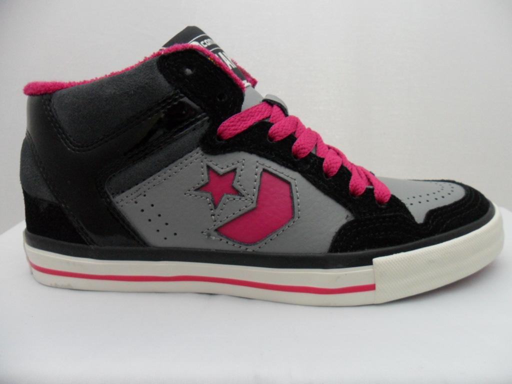 scarpe converse pelle nera